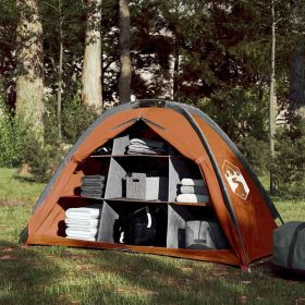 Storage Tent 9 Compartments Gray and Orange Waterproof