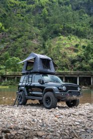 Foldable 2-3 People Amphibious Inflatable Car Roof Top Tent for camping Outdoor Glamping Camping Tent for SUV