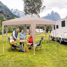 13 x 11.5 FT Hexagonal Pop-Up Height Adjustable Canopy Tent with Dressed Legs