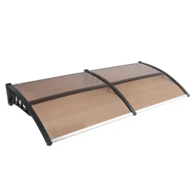 80*38in Household Application Door & Window Rain Cover Eaves Brown Board & Black Holder (SAME AS 82632470) (Option: Defaulttitle)