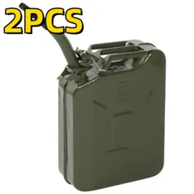 2 PCS 20L Portable American Fuel Oil Petrol Storage Can Army Green (Option: Defaulttitle)